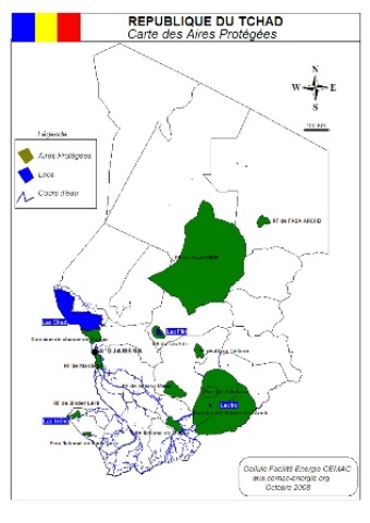 Etat des aires protégées au Tchad